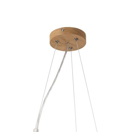 Brilagi - LED-kroonluchter aan kabel CARVALHO MODERN 3xE27/60W/230V eiken Ø 47,5 cm