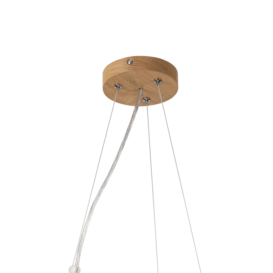 Brilagi - LED-kroonluchter aan kabel CARVALHO MODERN 3xE27/60W/230V eiken Ø 47,5 cm