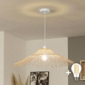 Brilagi - LED-kroonluchter aan kabel CERIA BOHO 1xE27/40W/230V Ø 100 cm bamboe