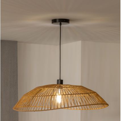 Brilagi - LED-kroonluchter aan kabel CERIA BOHO 1xE27/40W/230V Ø 70 cm bruin
