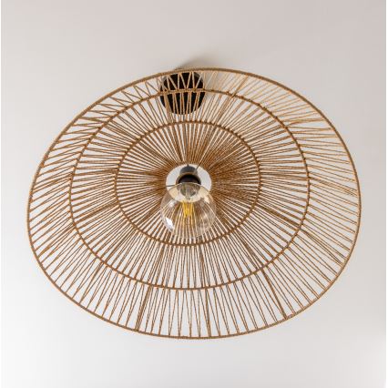 Brilagi - LED-kroonluchter aan kabel CERIA BOHO 1xE27/40W/230V Ø 70 cm bruin