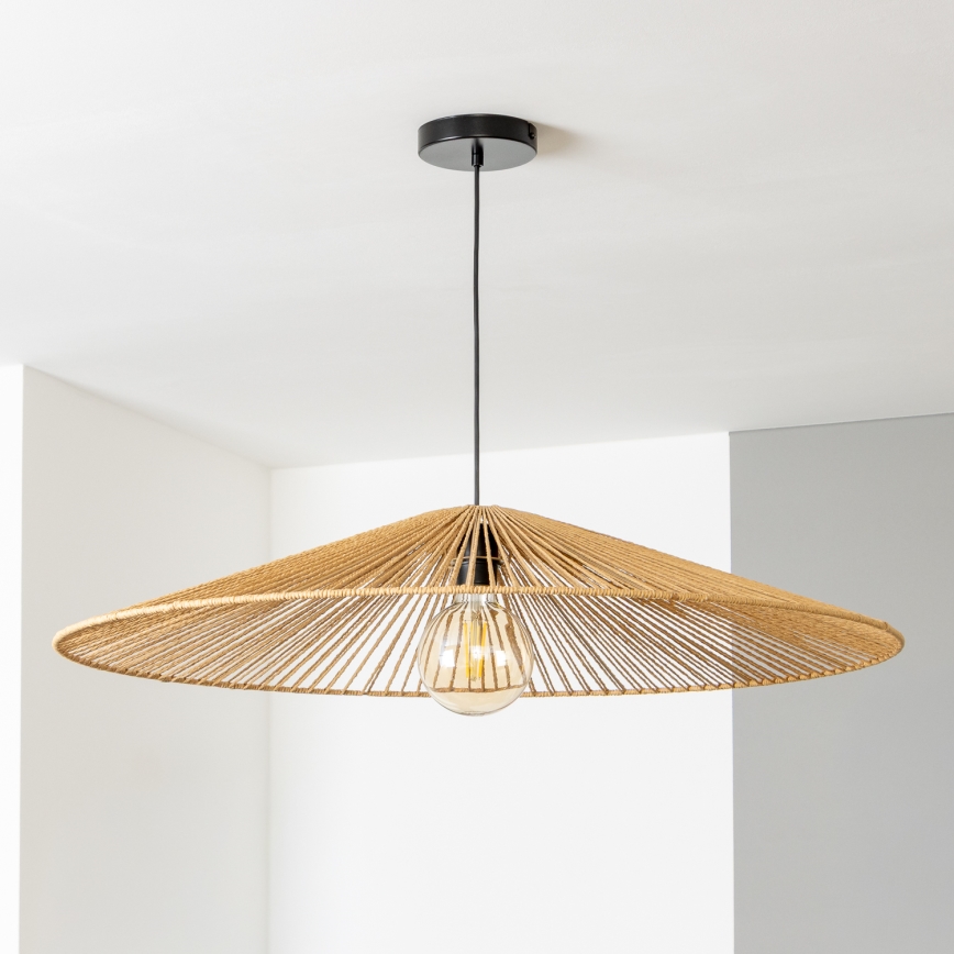 Brilagi - LED-kroonluchter aan kabel CERIA BOHO 1xE27/40W/230V Ø 90 cm bruin