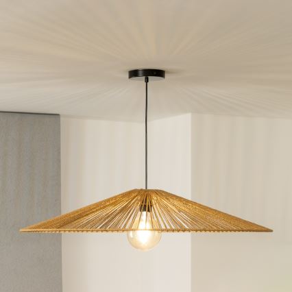 Brilagi - LED-kroonluchter aan kabel CERIA BOHO 1xE27/40W/230V Ø 90 cm bruin