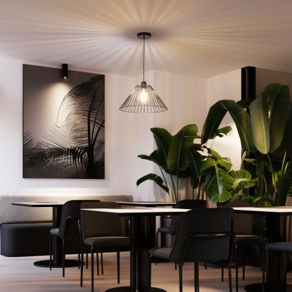 Brilagi - LED-kroonluchter aan kabel CERIA WIRE 1xE27/40W/230V Ø 45 cm zwart