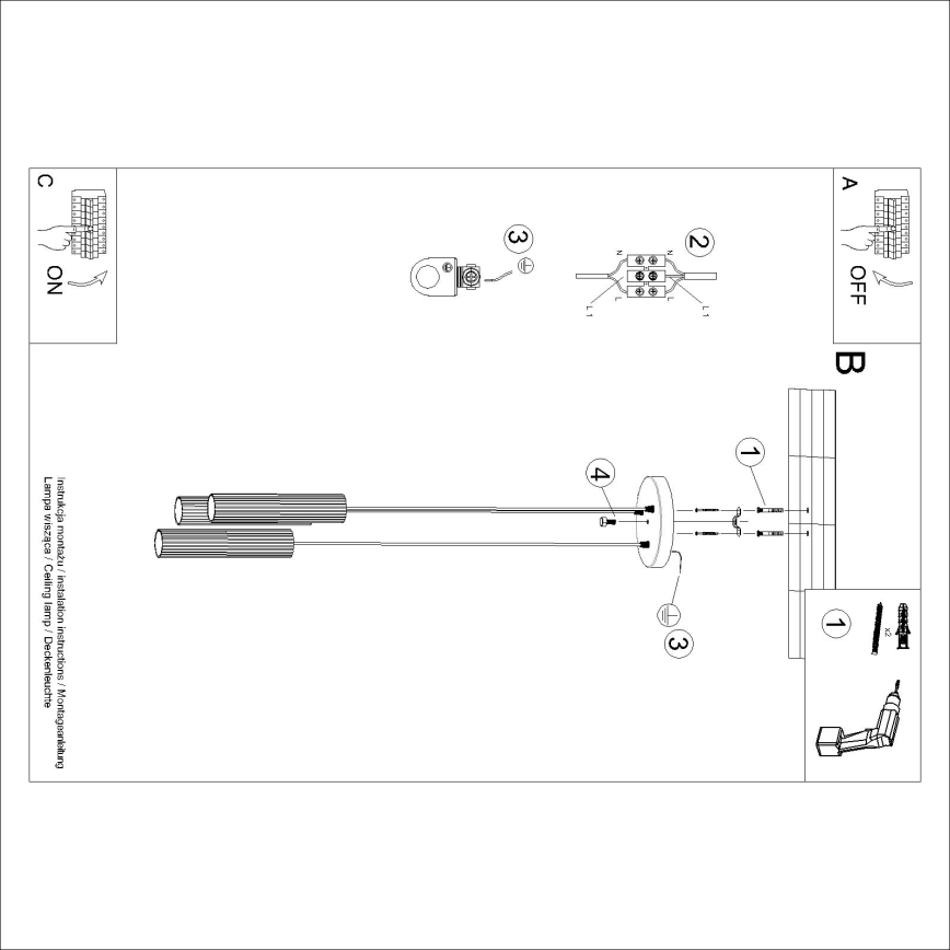 Brilagi - LED-kroonluchter aan kabel CRESTO 3xGU10/10W/230V groen