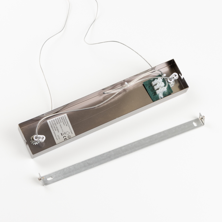 Brilagi - LED-kroonluchter aan kabel MILLA 10xG9/3W/230V zwart chroom/gerookt glas