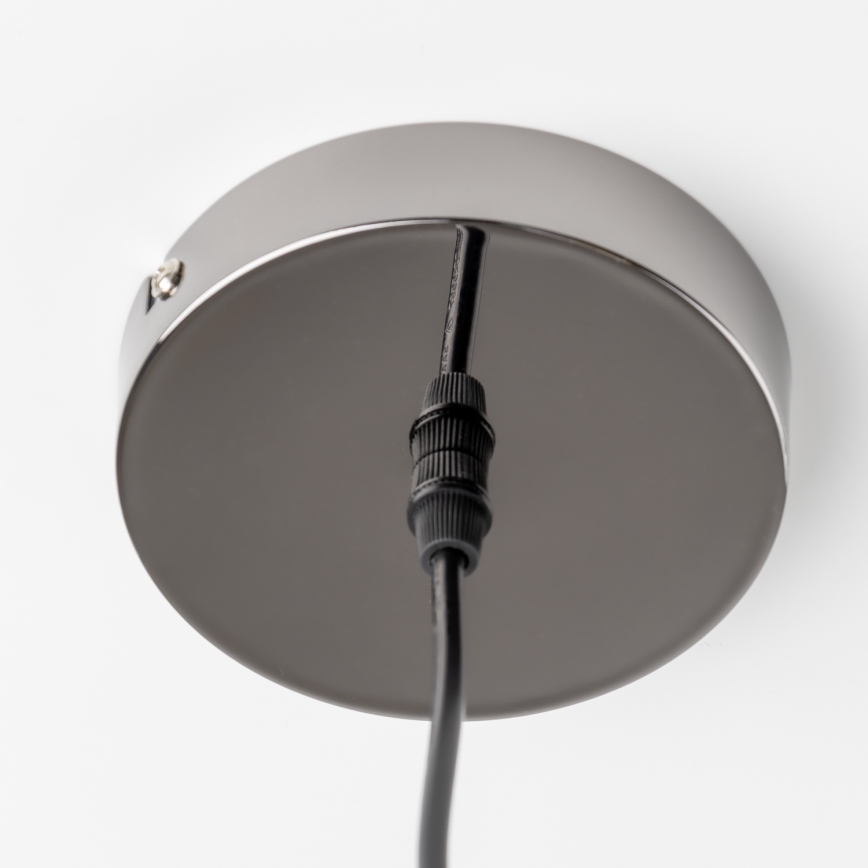 Brilagi - LED-kroonluchter aan kabel MILLA 6xG9/3W/230V zwart chroom/rookglas