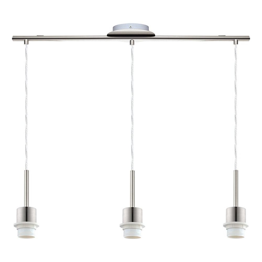 Brilagi - LED-kroonluchter aan kabel NUBILA 3xE27/60W/230V bruin