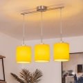 Brilagi - LED-kroonluchter aan kabel NUBILA 3xE27/60W/230V geel