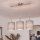 Brilagi - LED-kroonluchter aan kabel NUBILA 3xE27/60W/230V lichtgrijs