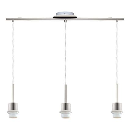 Brilagi - LED-kroonluchter aan kabel NUBILA 3xE27/60W/230V lichtgrijs