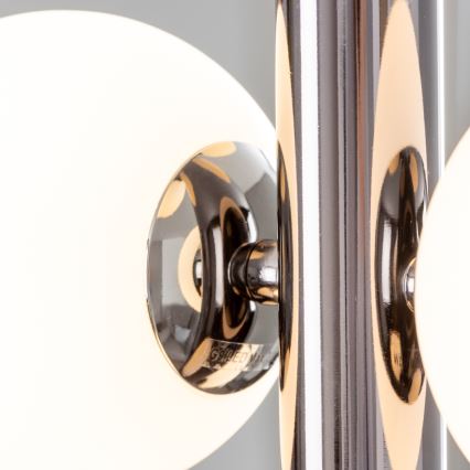 Brilagi - LED-kroonluchter aan kabels MILLA 6xG9/3W/230V zwart chroom/wit