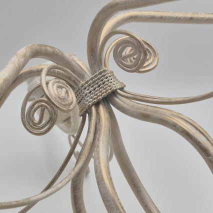 Brilagi - LED-kroonluchter aan ketting ANTICO 5xE27/60W/230V 3000K witte patina