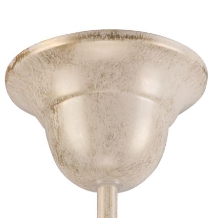 Brilagi - LED-kroonluchter aan ketting ANTICO 5xE27/60W/230V 3000K witte patina