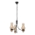 Brilagi - LED-kroonluchter aan ketting COTTAGE 3xE14/40W/230V eiken/zwart/gerookt beige