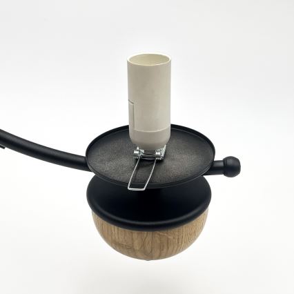 Brilagi - LED-kroonluchter aan ketting COTTAGE 3xE14/40W/230V eiken/zwart/gerookt beige