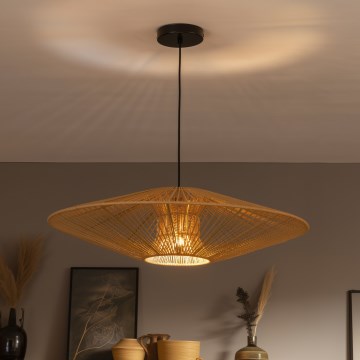 Brilagi - LED-kroonluchter aan snoer CERIA BOHO 1xE27/40W/230V Ø 70 cm zwart/bruin