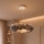 Brilagi - LED-kroonluchter aan snoer FEATHER 3xE27/40W/230V + 3xLED/3W Ø 50 cm grijs