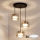 Brilagi - LED-kroonluchter aan staalkabel AURA LUX 3xGX53/13W/230V zwart/goud