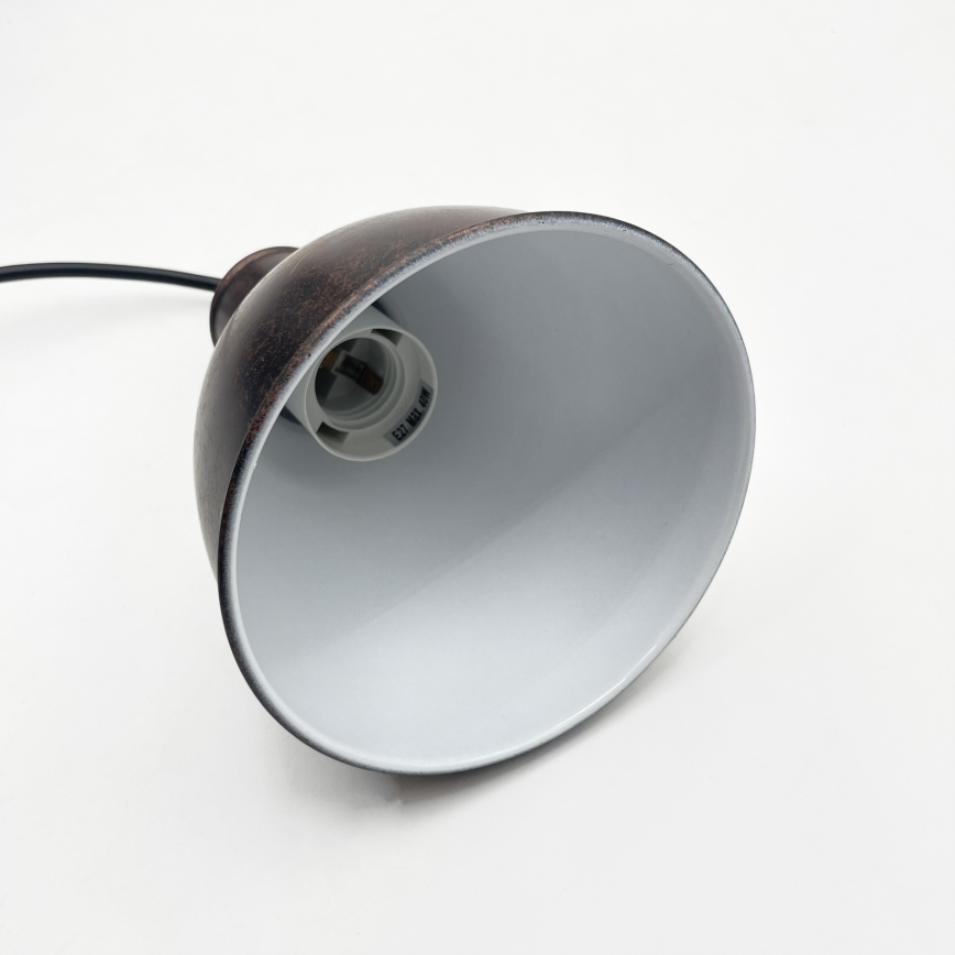 Brilagi - LED-kroonluchter aan staalkabel RIDDY 3xE27/60W/230V koper/patina
