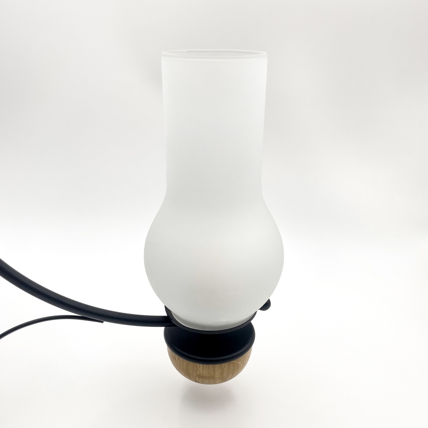 Brilagi - LED-kroonluchter COTTAGE met ketting 3xE14/40W/230V eiken/zwart/wit