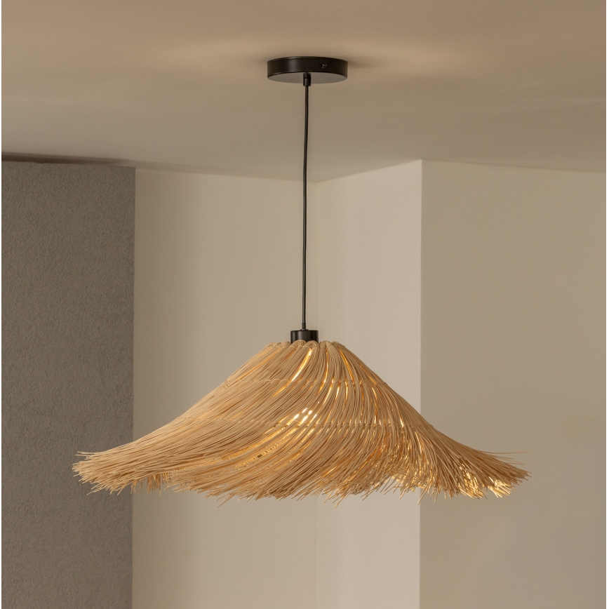 Brilagi - LED-kroonluchter met kabel CERIA BOHO 1xE27/40W/230V Ø 100 cm rotan