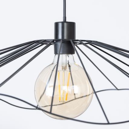 Brilagi - LED-kroonluchter met kabel CERIA WIRE 1xE27/40W/230V Ø 80 cm zwart