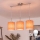 Brilagi - LED-kroonluchter met kabel NUBILA 3xE27/60W/230V oranje
