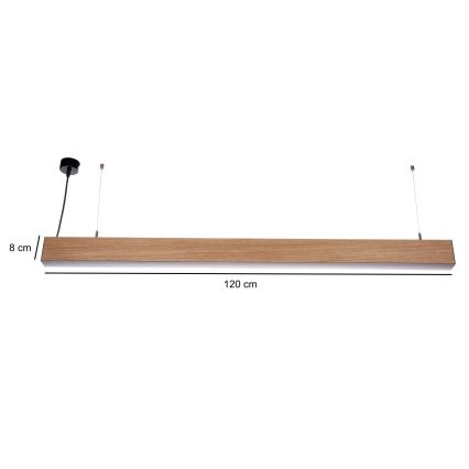 BRILAGI - LED kroonluchter met kabelophanging GARDALINE LED/100W/230V eiken