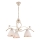 Brilagi - LED-kroonluchter met ketting ANTICO 3xE27/60W/230V 3000K witte patina