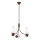 Brilagi - LED-kroonluchter met ketting COTTAGE 3xE14/40W/230V beuk/bruin/wit