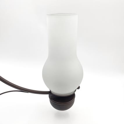 Brilagi - LED-kroonluchter met ketting COTTAGE 3xE14/40W/230V beuk/bruin/wit