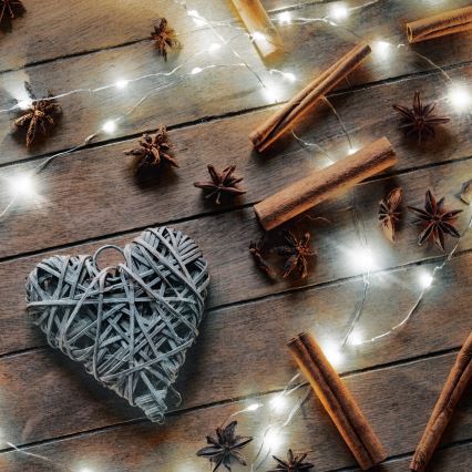 Brilagi - LED-lichtsnoer 100xLED/3xAA 10m koel wit