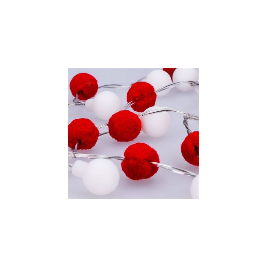 Brilagi - LED  lichtsnoer 20xLED/2xAA 1,8m warm wit