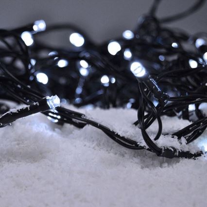 Brilagi - LED-lichtsnoer voor buiten, 100 LEDs, 8 functies, 13 m, IP44, koud wit