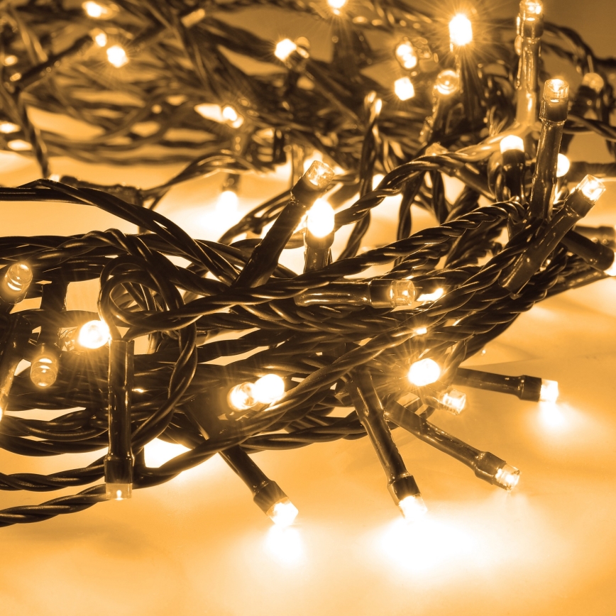 Brilagi - LED-lichtsnoer voor buiten, 100 x LED / 8 functies, 13 m, IP44, warm wit
