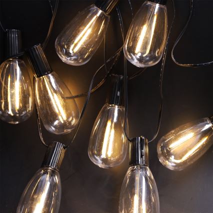 Brilagi - LED-lichtsnoer voor buiten 10xLED/3xAA 3,2m IP44 warm-wit