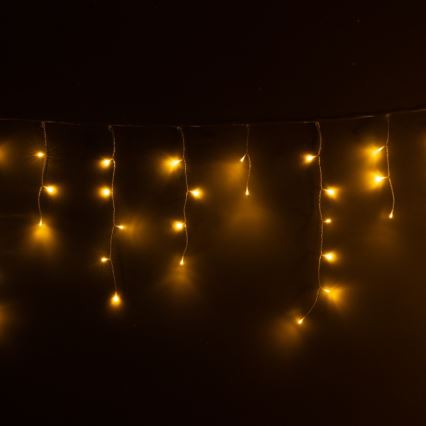 Brilagi - LED-lichtsnoer voor buiten, 200×LED / 8 functies, 13 m, IP44, warm wit, ijspegels