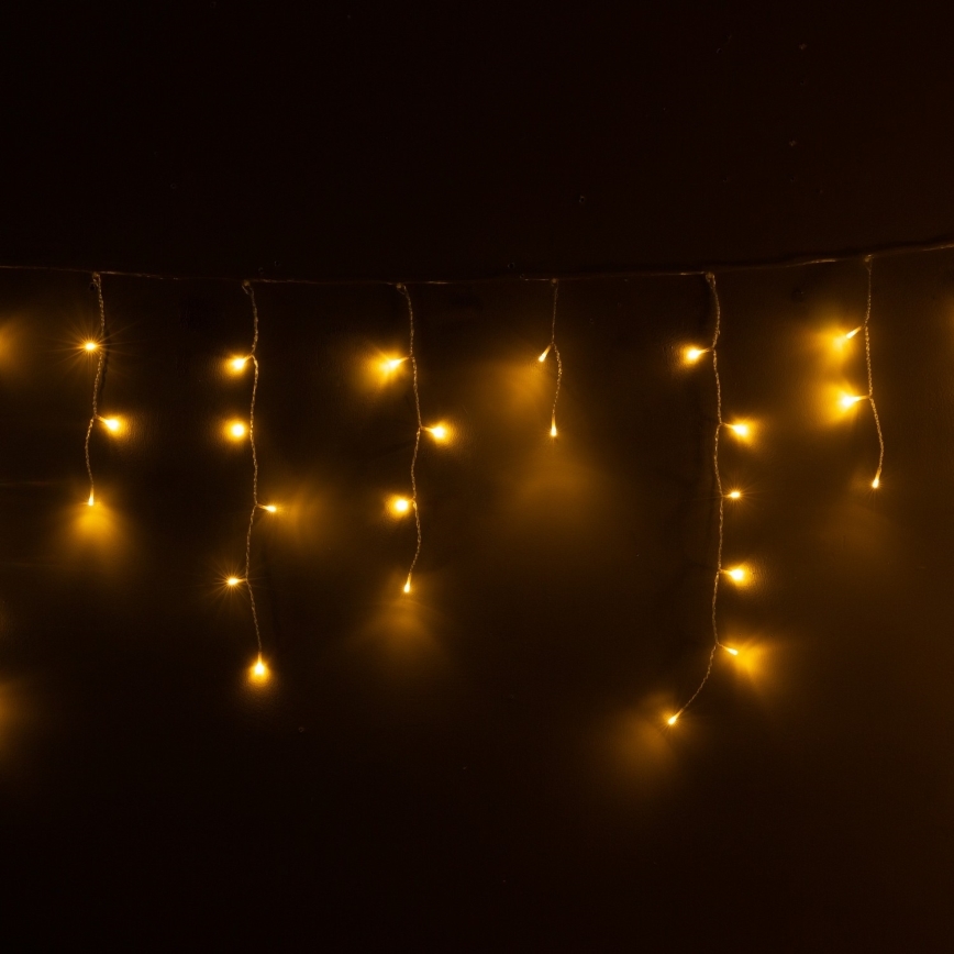 Brilagi - LED-lichtsnoer voor buiten, 200×LED / 8 functies, 13 m, IP44, warm wit, ijspegels