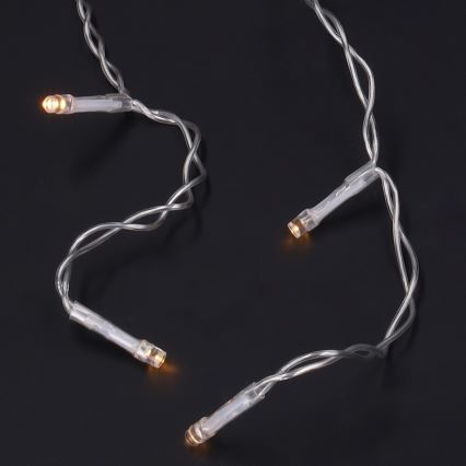 Brilagi - LED-lichtsnoer voor buiten, 200×LED / 8 functies, 13 m, IP44, warm wit, ijspegels