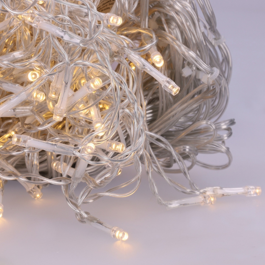 Brilagi - LED-lichtsnoer voor buiten, 200×LED / 8 functies, 13 m, IP44, warm wit, ijspegels