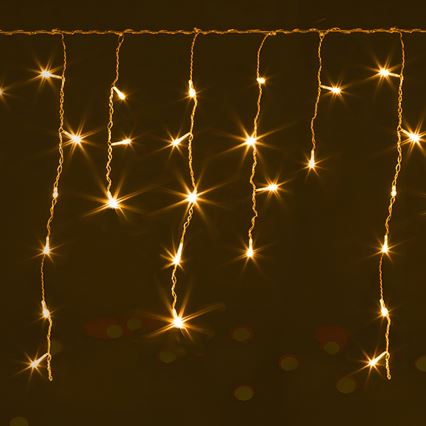 Brilagi - LED-lichtsnoer voor buiten, 200 LED / 8 functies, 13x0,6 m, IP44, warm wit