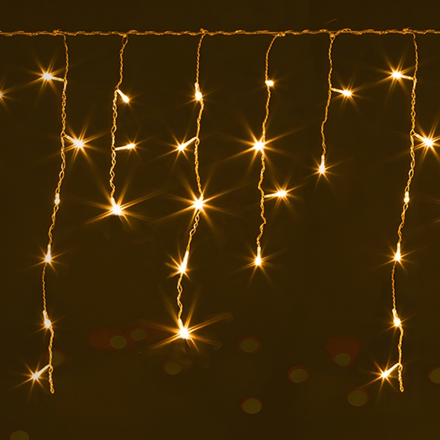 Brilagi - LED-lichtsnoer voor buiten, 200 LED / 8 functies, 13x0,6 m, IP44, warm wit