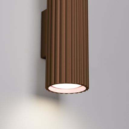 Brilagi - LED muurlamp CRESTO 2xGU10/10W/230V 30 cm bruin