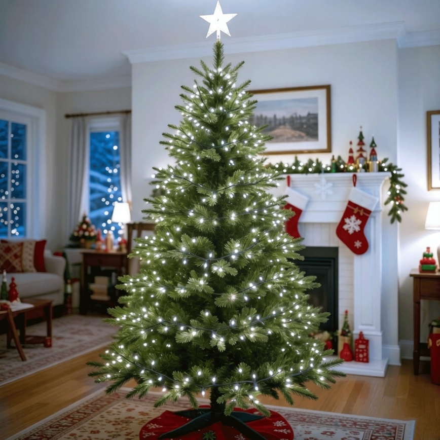 BRILAGI - LED kerstverlichting op zonne-energie 100xLED/8 functies 12m 800 mAh IP65 koud wit