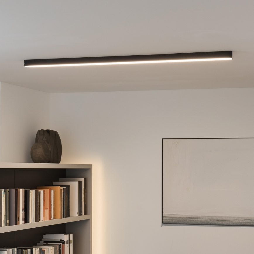 Brilagi - LED plafond-opbouwarmatuur FULLDAY LED/30/40/50W/230V 2700/4000/6000K 150 cm UGR19 zwart