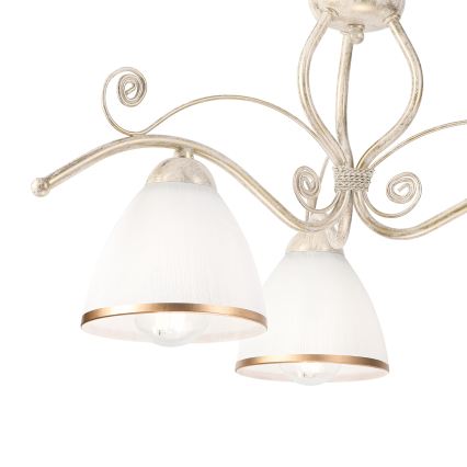 Brilagi - LED-opbouwkroonluchter ANTICO 3xE27/60W/230V 3000K witte patina