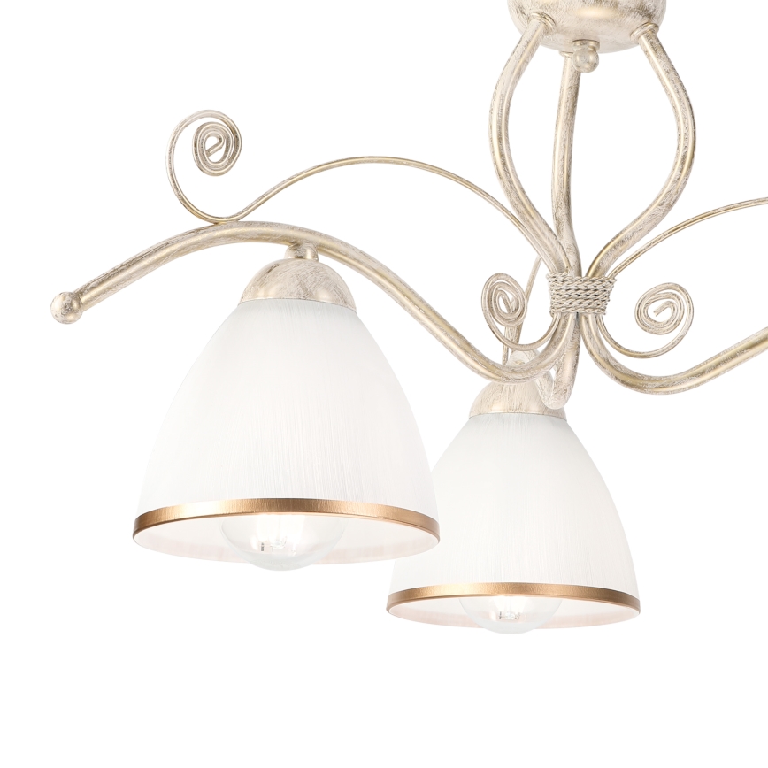 Brilagi - LED-opbouwkroonluchter ANTICO 3xE27/60W/230V 3000K witte patina