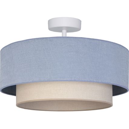 Brilagi - LED-opbouwkroonluchter BOHO ECO 1xE27/10W/230V Ø 40 cm blauw/crème