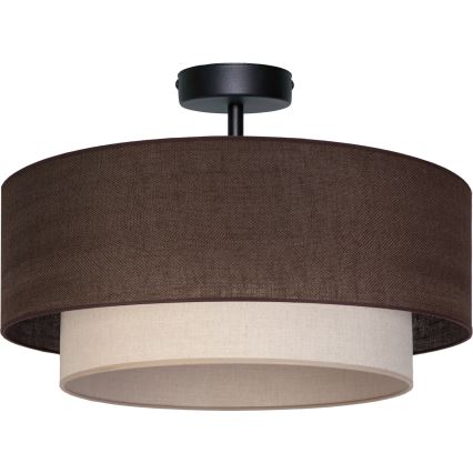 Brilagi - LED-opbouwkroonluchter BOHO ECO 1xE27/10W/230V Ø 40 cm bruin/crème